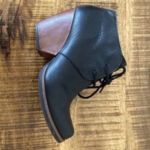 Kork Ease black leather lace up ankle boots (7)